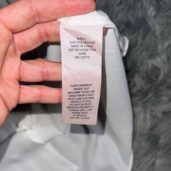 Guess White Ruffle Blouse - Picture 5 of 5